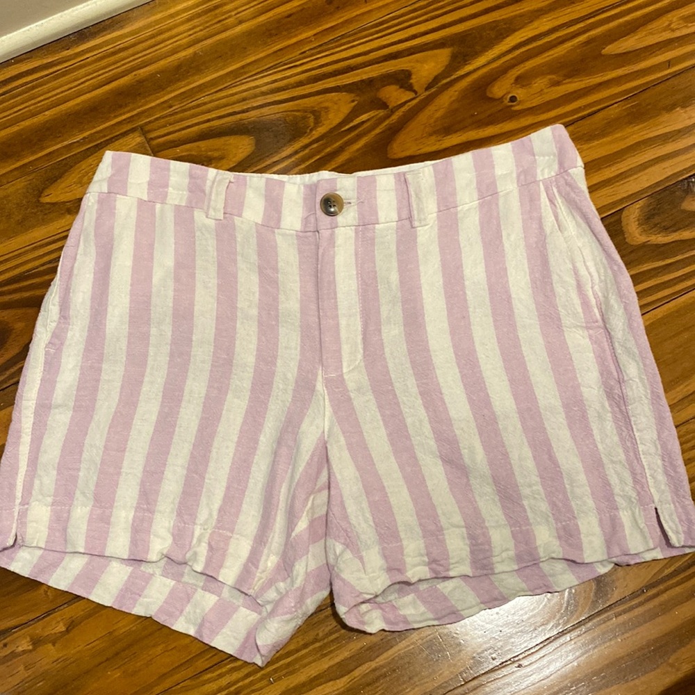 Women’s Old Navy Linen Blend Lilac striped shorts